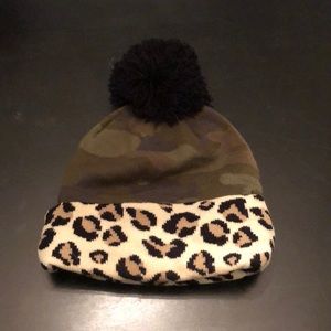 super cute cheetah and camo hat!
